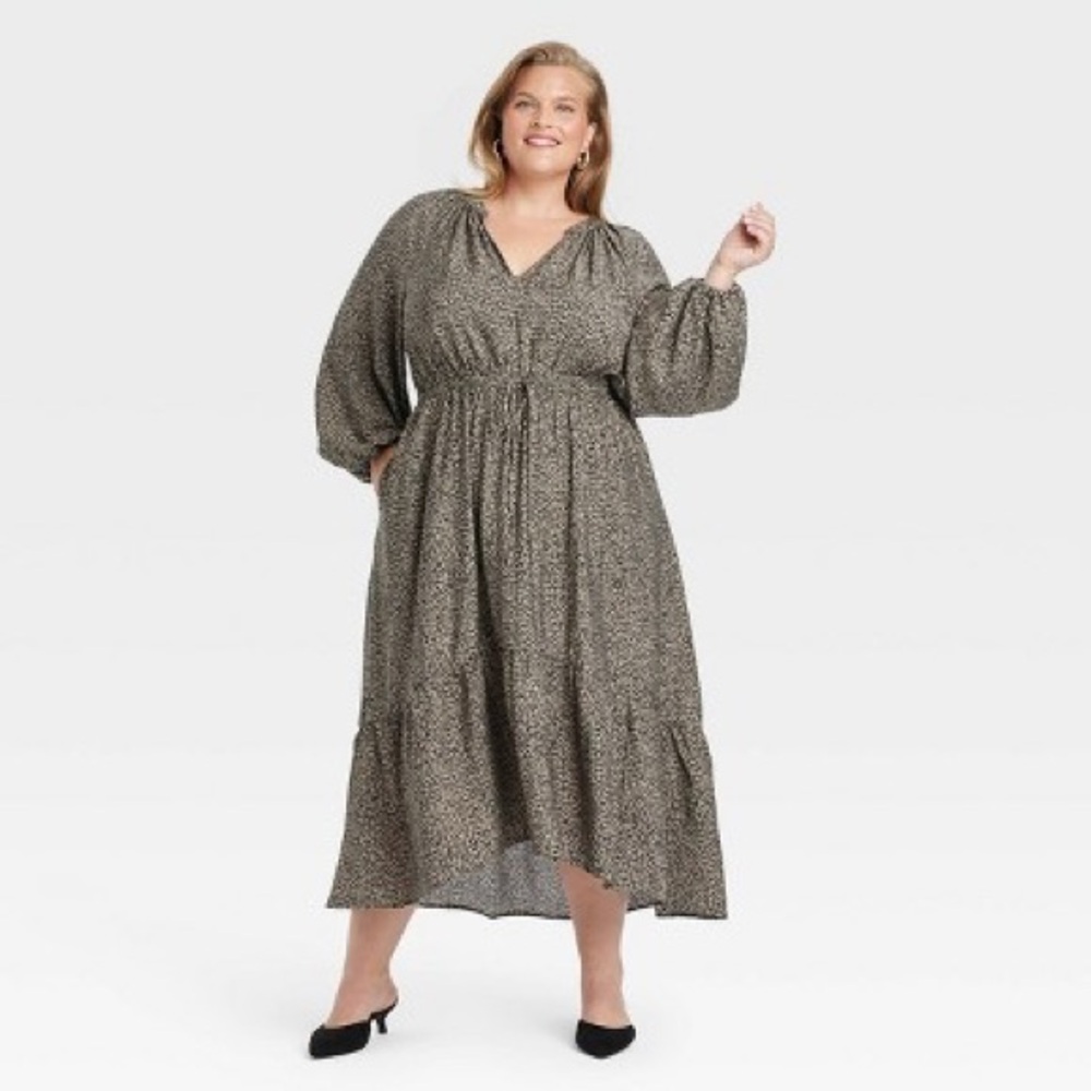 Elegant Black and White Women's Dress